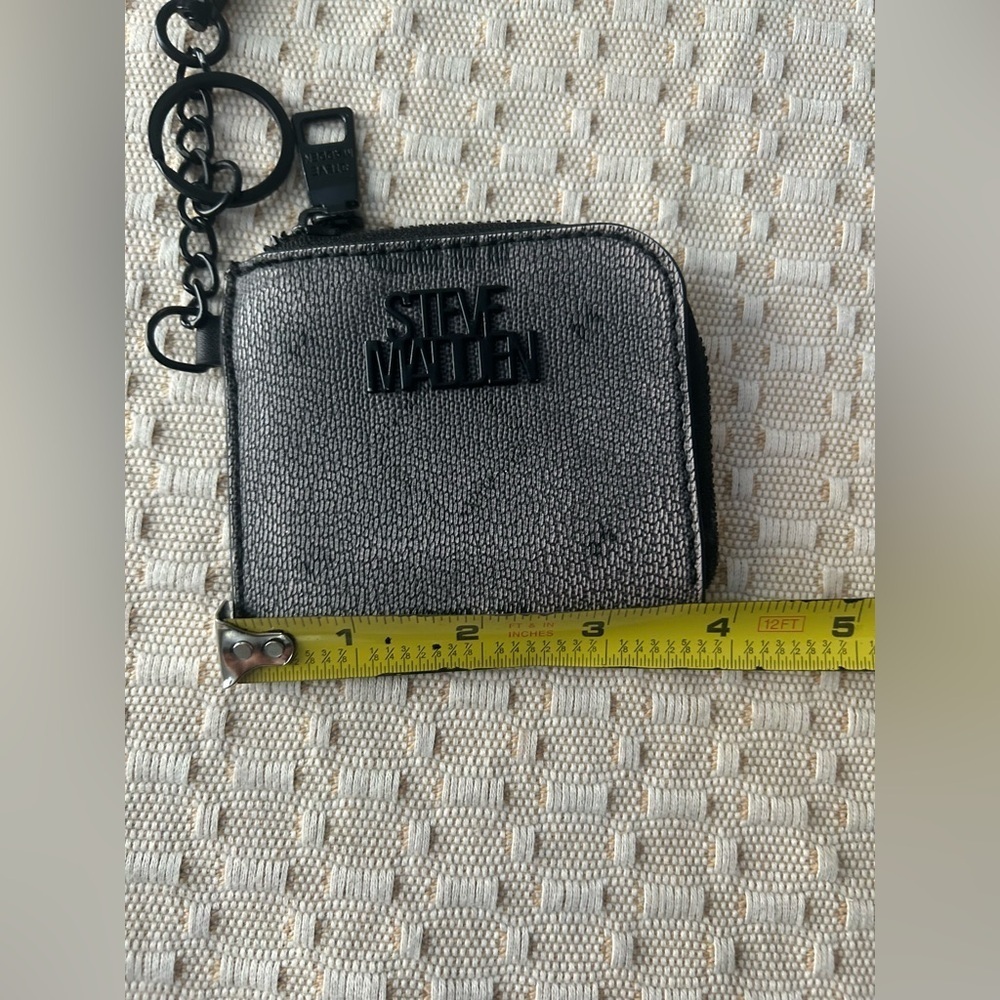 Steve Madden Black and Gray Coin Pouch - Picture 4 of 5